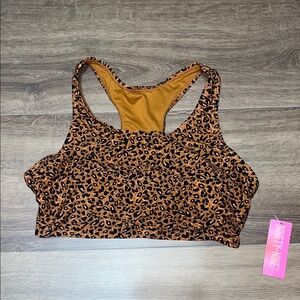 Kohl's Leopard Print Swim Top